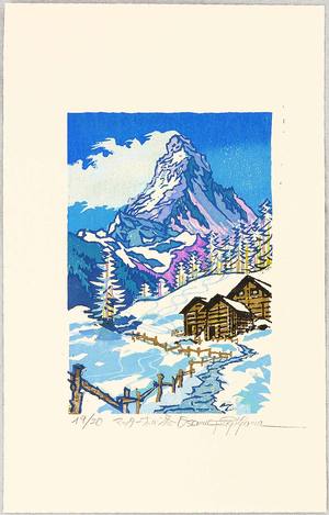 両角修: Matterhorn in Winter - Switzerland - Artelino