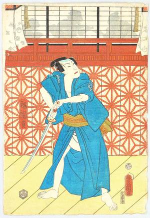 Utagawa Kunisada, 歌川国貞 (Utagawa Kunisada)による浮世絵「Incident in Restaurant - Kabuki」