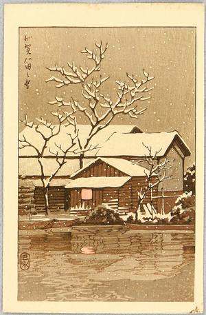 Kawase Hasui: Kaga in Snow - Artelino