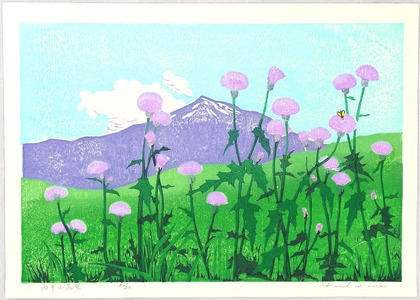 Unknown, 無款 (null)による浮世絵「Mt. Iwate in Distance」