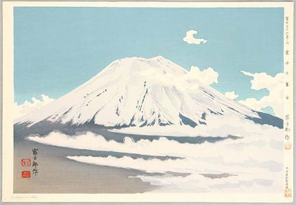 徳力富吉郎: Mt. Fuji in the Clouds - Thirty-six Views of Mt. Fuji - Artelino