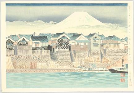 Tokuriki Tomikichiro: Mt. Fuji from Numazu - Thirty-six Views of Mt.Fuji - Artelino
