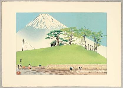 徳力富吉郎: Mt.Fuji and Harvest - Artelino
