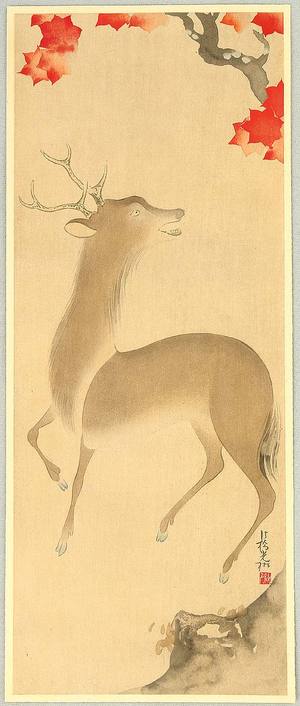 Ogata Korin After: The Flowers of the Nation - Deer and Maple - Artelino