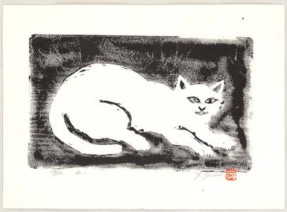 Japanese Print "Kitten" by Yoshii Yoshitsugu