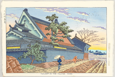 Fujishima Takeji: Twilight in The Village - Nara - Artelino