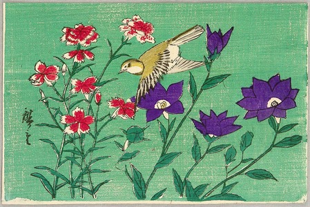 三代目歌川広重: Bird and Flowers - Artelino