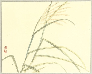 幸野楳嶺: Japanese Pampas Grass - Artelino