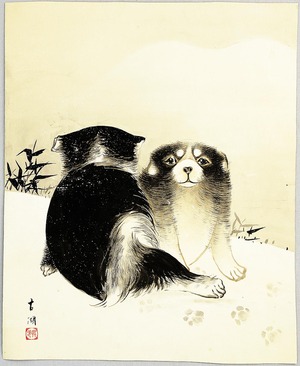 Unknown: Puppies in Snow - Artelino