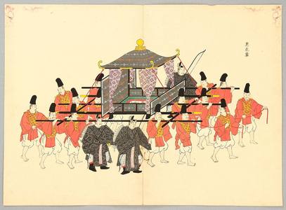 日本版画 "Emperor's Carriage - Album of Ancient Transport" 由 Unknown, 無款 (null) 创作