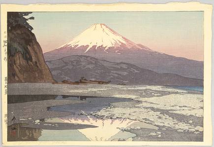 Yoshida Hiroshi: Mt. Fuji from Okitsu - Artelino
