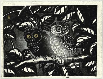 Tokuriki Tomikichiro: Owls - Artelino