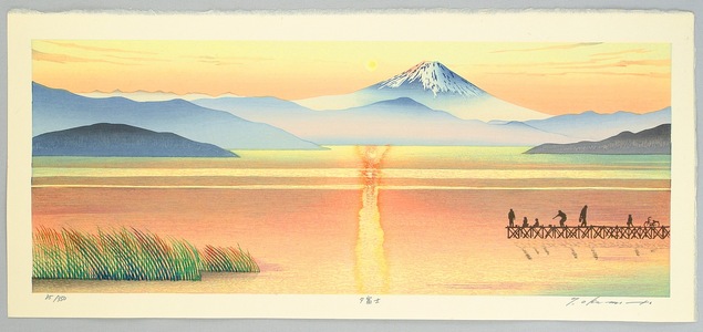 Okamoto Ryusei: Mt. Fuji in Evening Glow - Artelino