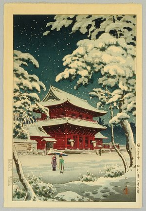 風光礼讃: Zojo-ji Temple in Snow - Artelino