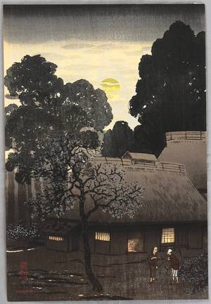 Unknown: Evening in Front of a House - Artelino