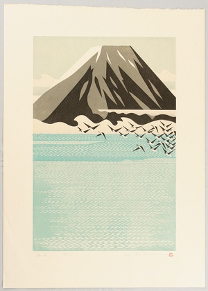 Japanese Print "Fuji" by Morimura Ray