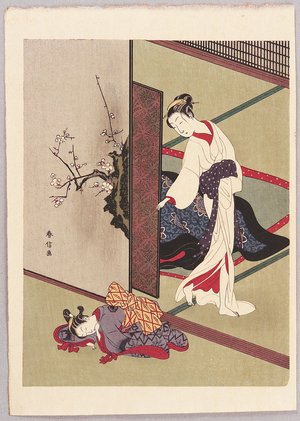 Suzuki Harunobu: Mother and Daughter - Artelino