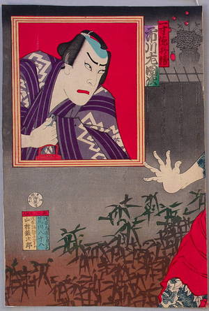 Toyohara Kunichika: Tattooed Murderer - Kabuki - Artelino