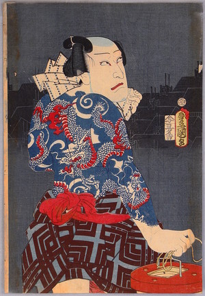 Utagawa Kunisada, 歌川国貞 (Utagawa Kunisada)による浮世絵「Dragon Tattoo」