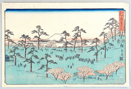 Ando Hiroshige, 歌川広重 (Ando Hiroshige)による浮世絵「Asukayama - Edo Meisho」