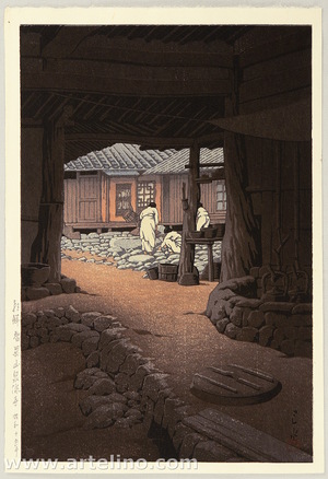 Kawase Hasui: Chunum Temple in Korea - Artelino
