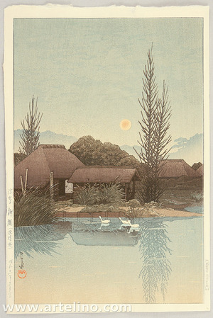 Kawase Hasui: Ukishima, Yanaginawa - Artelino