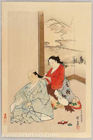 Kawanabe Gyosui: Hair Dresser - Artelino