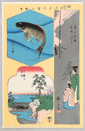 Utagawa Hiroshige: 2 - A Collection of Pictures of Famous Places in Edo - Artelino