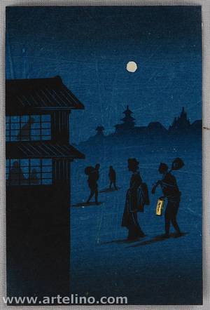 Unknown: Silhouettes under the Full Moon - Artelino