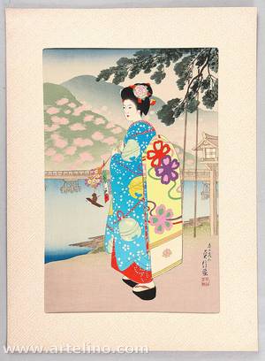 Hasegawa Sadanobu III: Maiko in Spring - Artelino