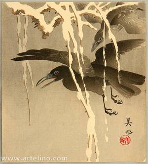 Takahashi Biho: Crows in the Snow - Artelino