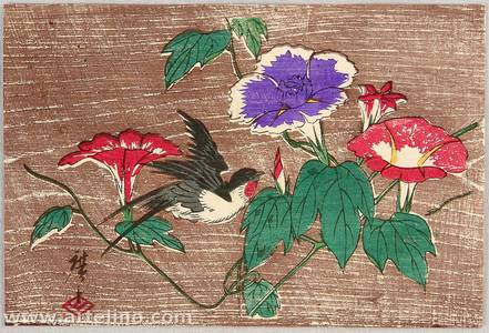 Utagawa Hiroshige III: Swallow and Morning Glories - Artelino