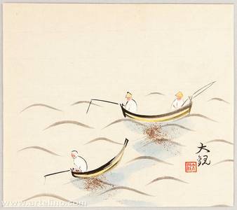 Yokoyama Taikan: Fishing in the Sea - Artelino