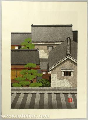 Maeda Masao: Town Scene in Kyoto - Artelino