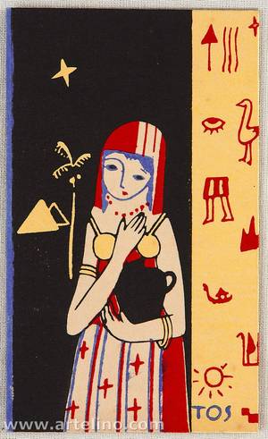 Estampe japonaise "Art Deco style Envelope - Egyptian" par Ito Toshio