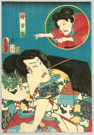 Japanese Print "Robber" by Utagawa Kunisada, 歌川国貞 (Utagawa Kunisada)