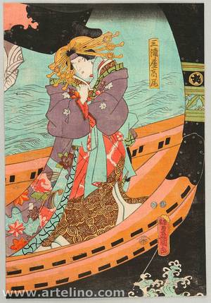 Utagawa Kunisada: Beauty Takao - Artelino