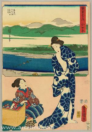 Utagawa Hiroshige: Odawara - Sohitsu Gojusan Tsugi - Artelino