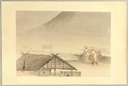 Ogata Gekko: One Hundred Fuji - Misty Fuji - Artelino
