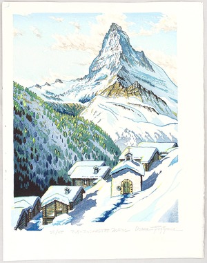 Morozumi Osamu: Mt. Matterhorn, Findeln - Switzerland - Artelino