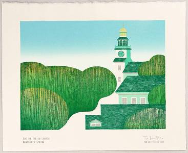 Tom Kristensen: The Unitarian Church - Nantucket Spring - Artelino