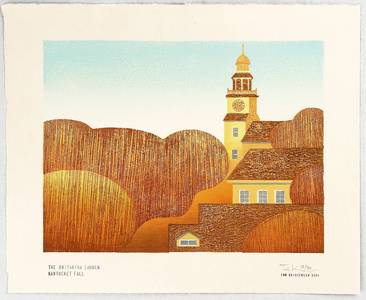 Tom Kristensen: The Unitarian Church - Nantucket Fall - Artelino