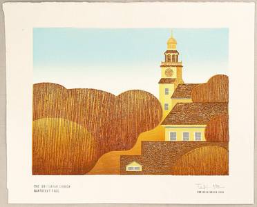 Tom Kristensen: The Unitarian Church - Nantucket Fall - Artelino