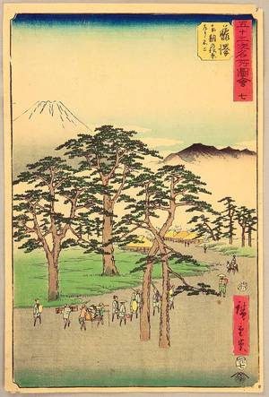 Utagawa Hiroshige: Fujisawa - Upright Tokaido - Artelino