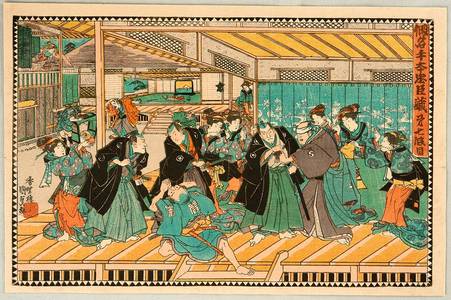 Utagawa Kunisada: 47 Ronin - Kanadehon Chushingura Act.7 - Artelino