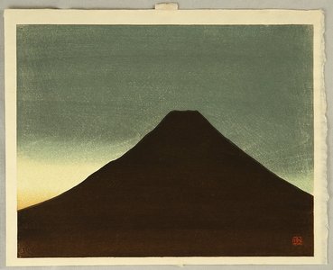 Maeda Masao, 前田政雄 (Maeda Masao)による浮世絵「Mt Fuji in the Morning」