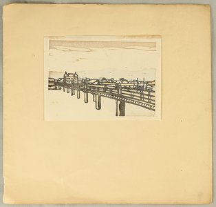 無款: Hanga Vol. 1 - Sanjo Bridge - Artelino