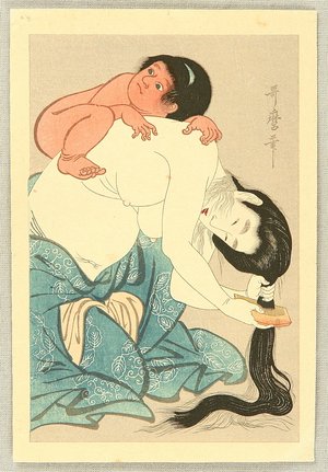 Kitagawa Utamaro: Mother and Child - Artelino