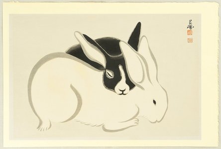 Imoto Tekiho: Two Rabbits - Artelino