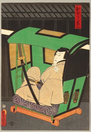 Utagawa Kunisada, 歌川国貞 (Utagawa Kunisada)による浮世絵「Kabuki - Palanquin」